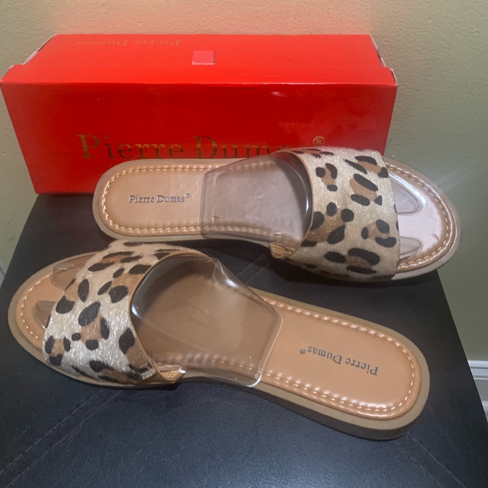 Leopard Slides by Pierre Dumas Size 10